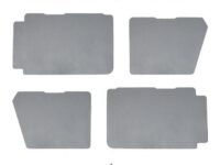 Deurbekleding Grijs kunstof cover